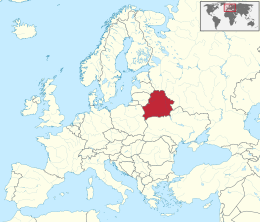 Mapa Białoruś
