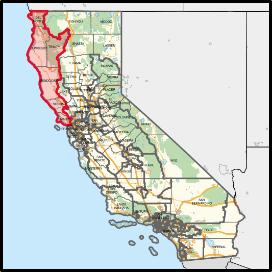 File:California's 2nd congressional district (since 2023).svg