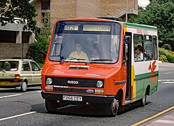 Crosville Wales Iveco 49/10 in Bangor 1989