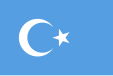 Flag of the East Turkestan independence movement (Xinjiang, China)