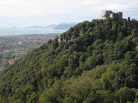 Entrance of Gulf from far (Castello Aghinolfi), Punta Bianca, Punta Corvo and islands