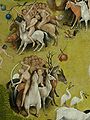 Hieronymus Bosch, The Garden of Earthly Delights, center panel: The Garden of Earthly Delights, 1503 – 1504, oil on wood, triptych, 220 × 195 cm, Museo del Prado, Madrid.