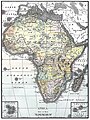 Map of Africa, 1890.