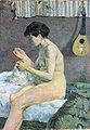 Français : Etude de nu (Suzanne cousant) English: Study of a Nude (Suzanne Sewing) Deutsch: Aktstudie (1880)
