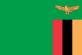 The flag of Zambia according to the correct Pantone colours.