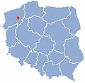 Location of Drawsko Pomorskie in Poland