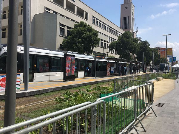 station of Rio de Janeiro VLT-tramway 2 September 2016