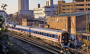 159 019 leaving Southampton Central station