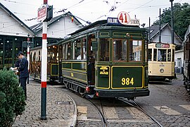 TB tram 984 and trailer 301 at Woluwe