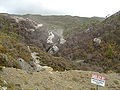 A burning mine near Denniston, New Zealand