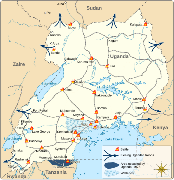 File:Battles of the Uganda–Tanzania War.svg