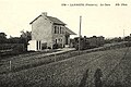 Carte postale de la gare de Lanmeur vers 1920.