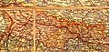  Chrzanów na mapie Wlk. Ks. Krakowskiego 1846-1918  Chrzanów on the map of the Gr. Duchy of Cracow 1846-1918  Chrzanóws placering på Storhertugdømmet Krakóws kort, 1846-1918