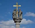 Top of the column of the holy trinity at Aspang Markt, Lower Austria