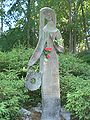 The sculpture "To you, Birutė" by Konstancija Petrikaitė-Tulienė at Birutė's Hill in the botanical garden of Palanga