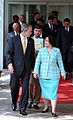 Megawati with U.S. president George W. Bush