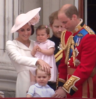 At Trooping the Colour with Prince George and Princess Charlotte (11 June 2016)