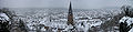 Blick über Marburg im Winter