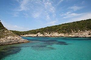 The calanques of Fazio and Paraguano in Bonifacio (Corse du Sud), France.