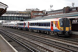 Class 444 at Eastleigh on up train