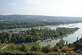 The island Nonnenwerth and Bad Honnef seen from the “Rolandsbogen”