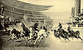 Chariot racing in a Roman circus