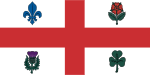 Flag of Montreal, Canada (1939–2017)