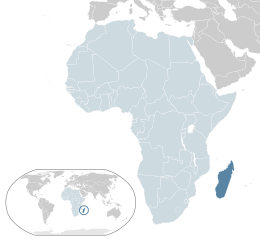 Madagaszkár térképe