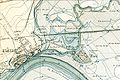 Deutsch: Höchst und Nied, Hochwasserkataster von 1870 English: Höchst and Nied, flood map from 1870