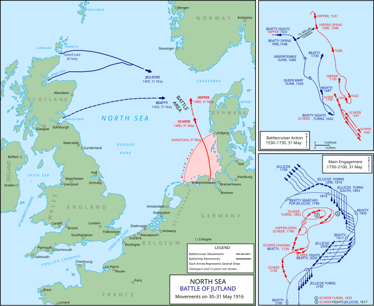 File:Map of the Battle of Jutland, 1916.svg