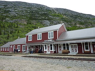 Bennett railway station, at White Pass & Yukon Railroad, British Columbia, 2011