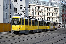 BVG Tatra KT4D trams in Große Präsidentenstraße