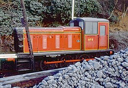 Class 03 diesel shunter, D2117, on a frosty morning