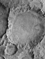 Heinlein crater on Mars.