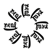 File:Ambigram Real Fake - wheel.png Real Fake, high resolution PNG, wheel