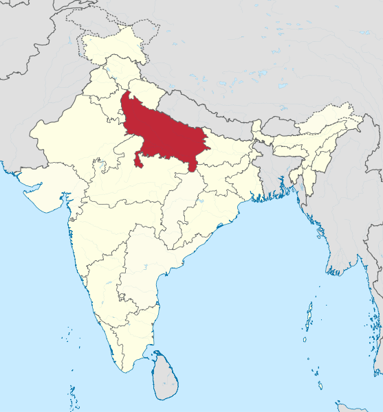 File:Uttar Pradesh in India.svg