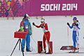 Cross country skiing at the Laura Biathlon & Ski Complex.