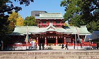 The Tomioka Hachiman Shrine in Tokyo