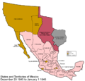 1845: United States annexes Texas