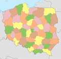 Poland (1991–1992) - mapa lokalizacyjna