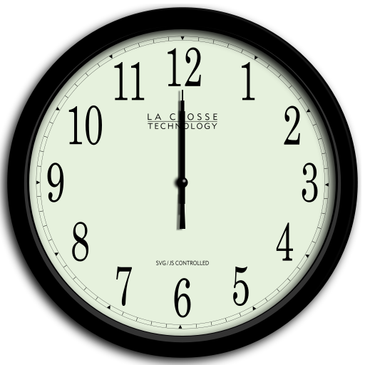 File:Animated analog SVG clock.svg