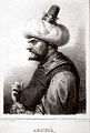 Khair ad-Din Barbarossa, Lithography by Charles-Etienne Motte, after a drawing by Achille Deveria