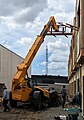 * Nomination A JCB telehandler lifting construction supplies at a townhome construction site in Campbell, California. --Grendelkhan 09:02, 12 April 2024 (UTC) * Decline Sharpening artefacts. Should be fixable, if RAW file is available. --MB-one 06:59, 18 April 2024 (UTC) No , unfortunately it's straight from the phone camera . --Grendelkhan 00:56, 19 April 2024 (UTC)  Oppose In that case probably not fixable --MB-one 06:48, 19 April 2024 (UTC)