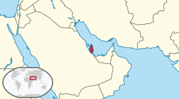 Mapa Qatar