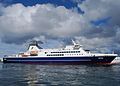 M/F Smyril is the largest domestic ferry of the Faroe Islands. The 5th Smyril arrived on 15 October 2005 in Tvøroyri