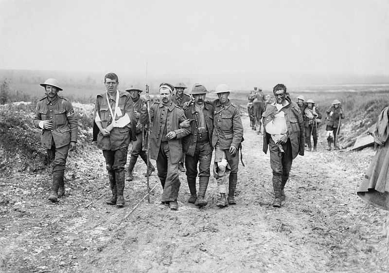 File:British wounded Bernafay Wood 19 July 1916.jpg