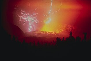 Volcanic eruption of Galunggung, by R. Hadian, USGS