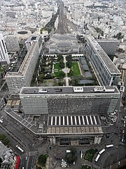 View of the Gare Montparnasse in Paris