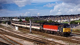 47817 in Virgin livery departing from Plymouth