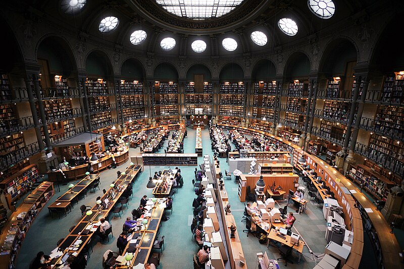 File:France, Paris, Bibliothèque nationale de France, site Richelieu, salle ovale.jpg